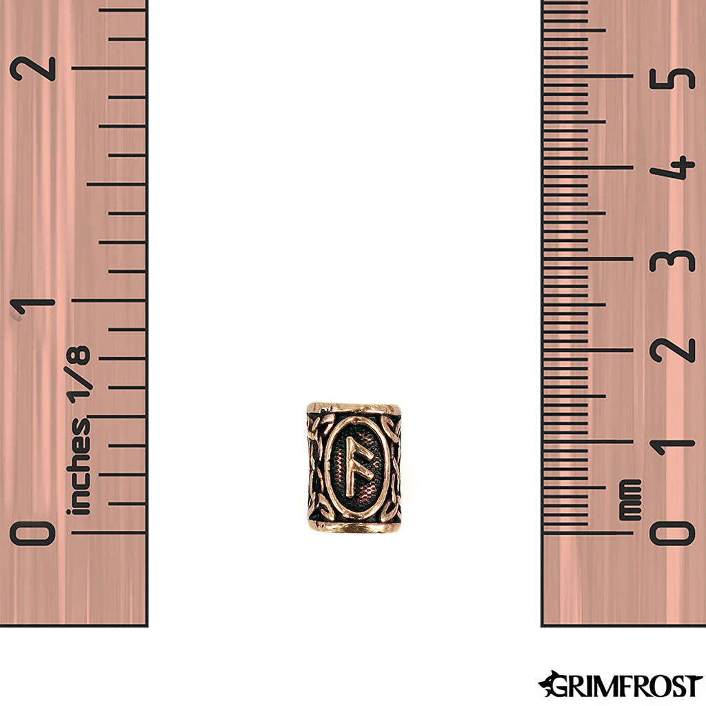 Ansuz Beard Ring, Bronze - Image 3