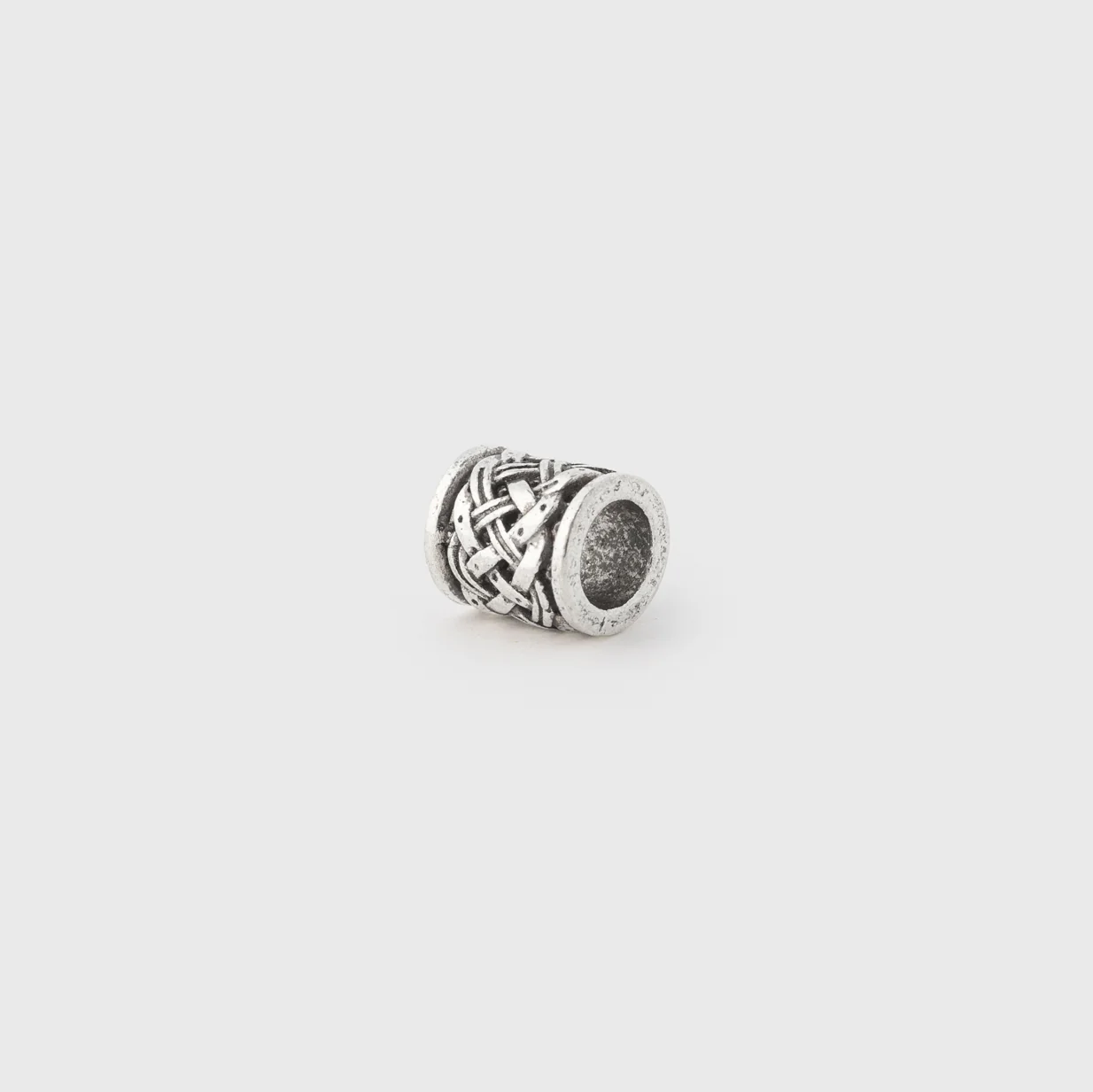 Beard Ring 21, White Metal - Image 2