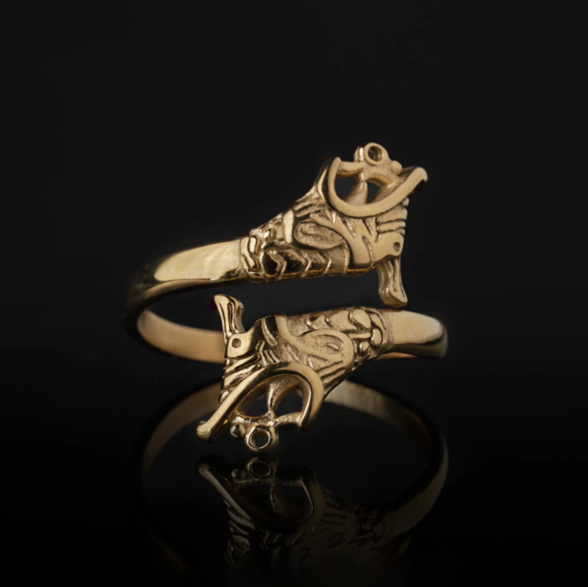 Lindworm Ring, Gold Plated - Image 2