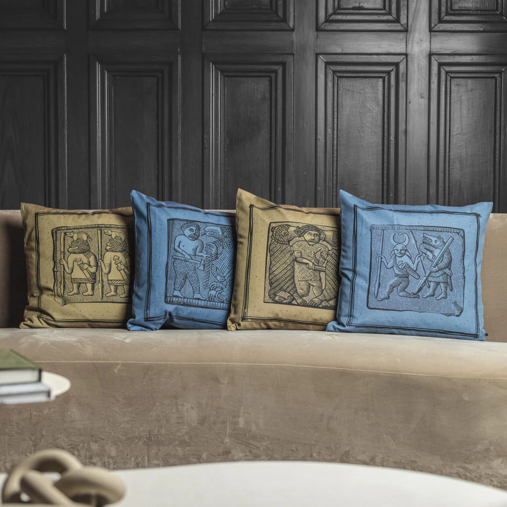 Pillow Cover 1, Torslunda Collection, Green - Image 5