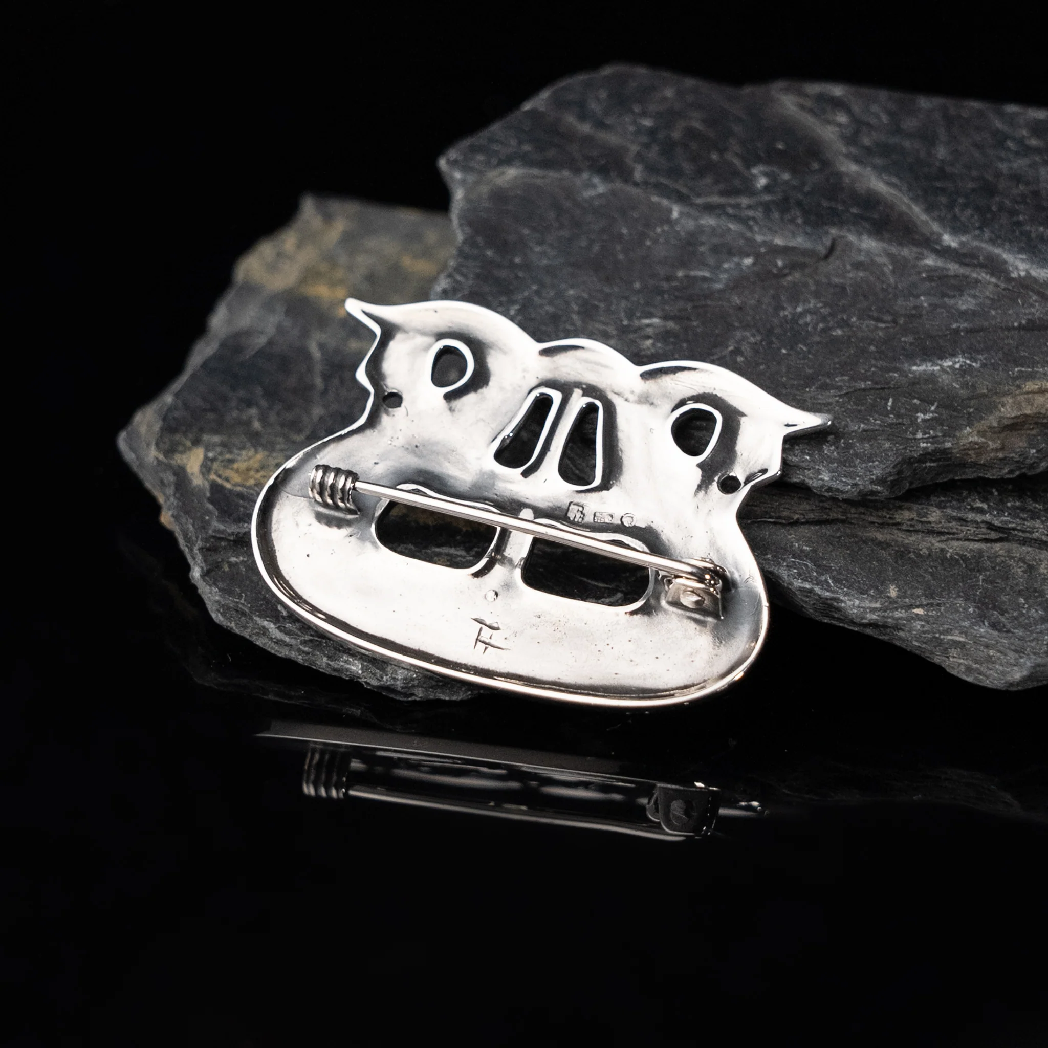 Premium Fyn Brooch, Silver - Image 2