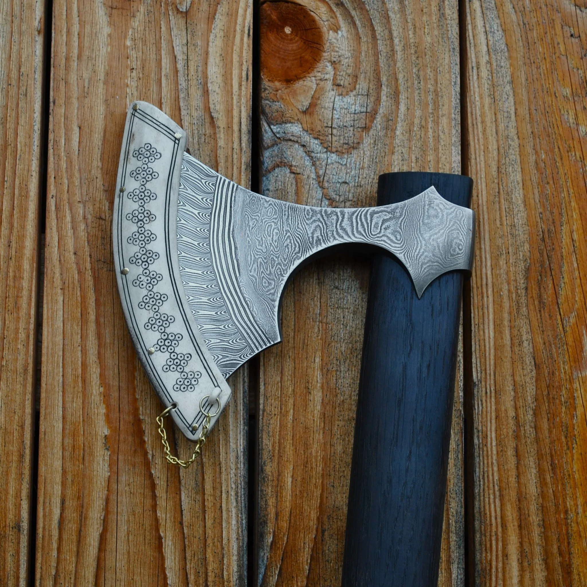 Premium Pattern-Welded Axe, Hornavan - Image 7
