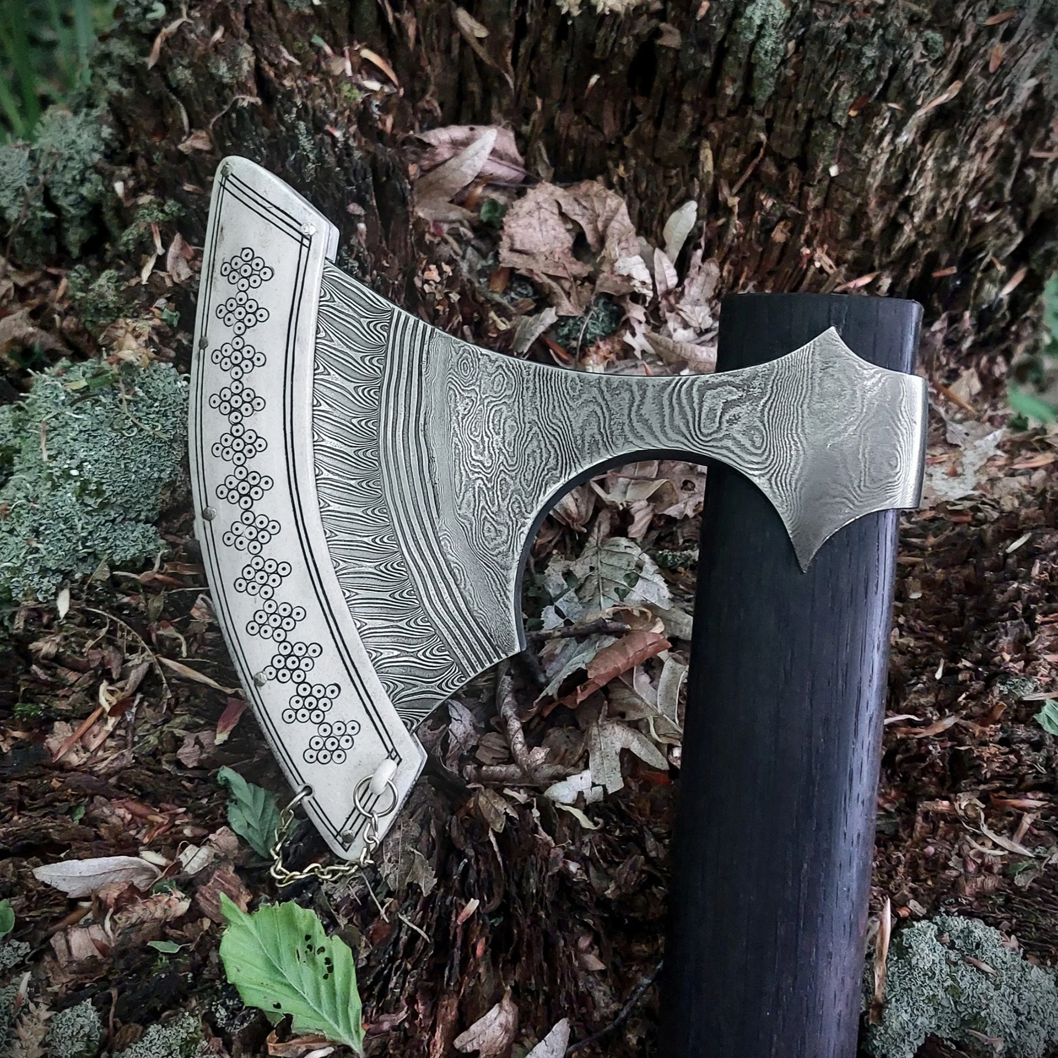 Premium Pattern-Welded Axe, Hornavan - Image 8
