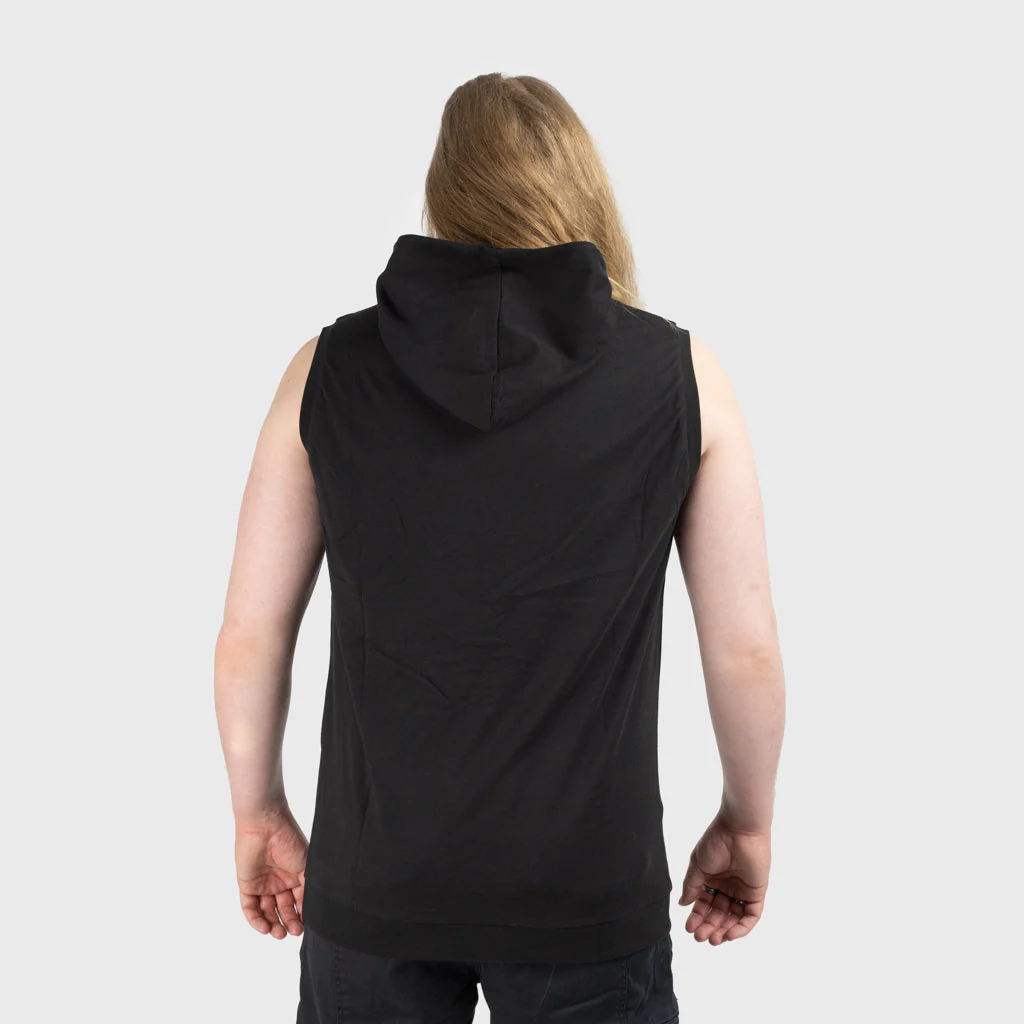 Premium Sleeveless Hoodie, Est. 2014, Black - Image 4