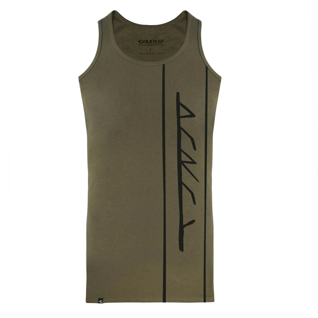 Premium Tank Top, Thor Viki, Green - Image 3