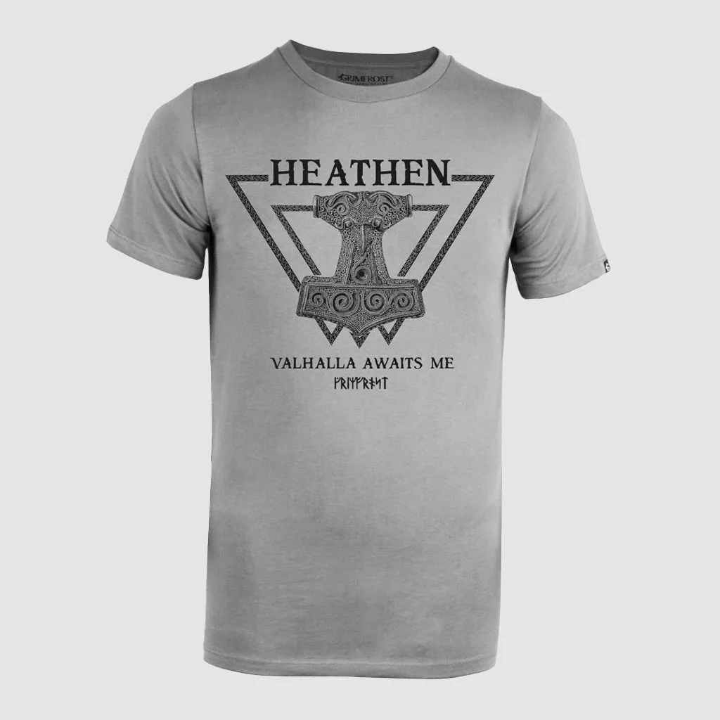 Premium T-shirt, Heathen, Grey - Image 3