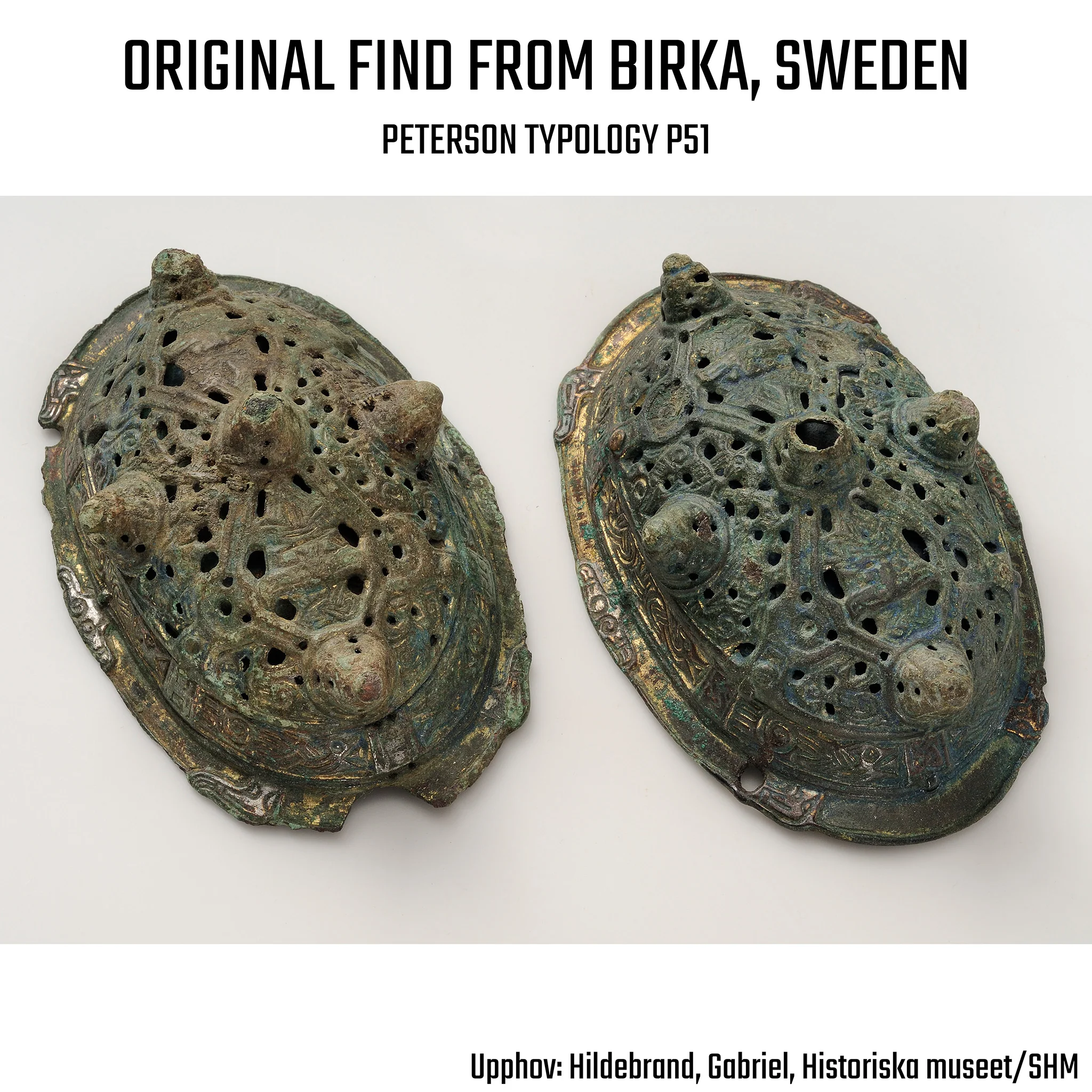 Tortoise Brooches, BJ 837, Birka - Image 4