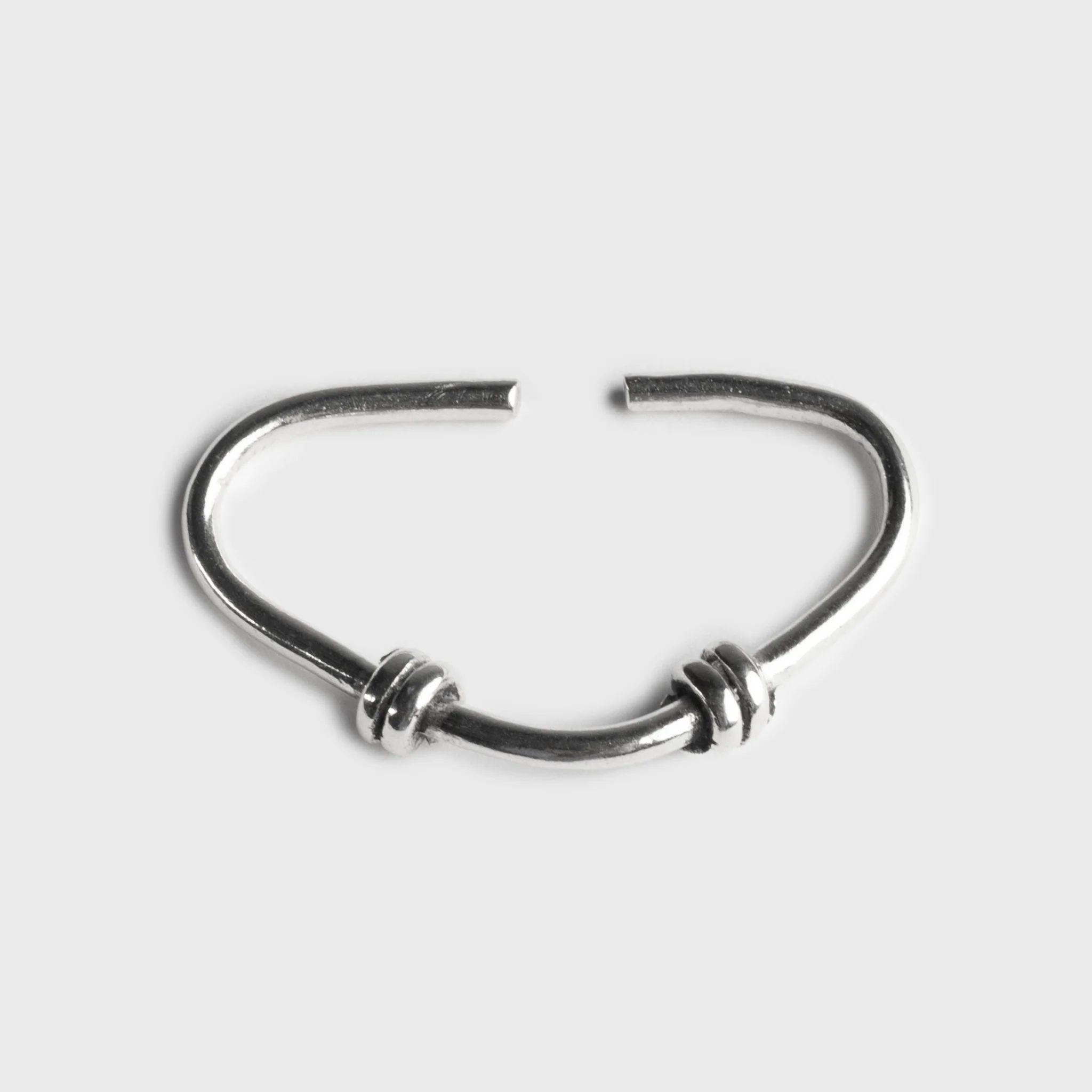 Triangular Pendant Ring, Silver - Image 2