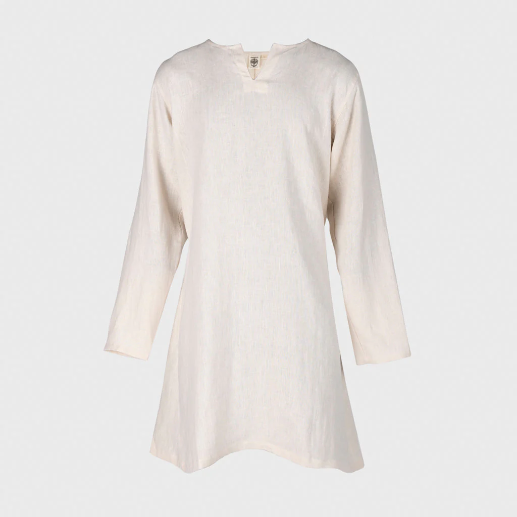 Viking Linen Tunic, Bleached - Image 2