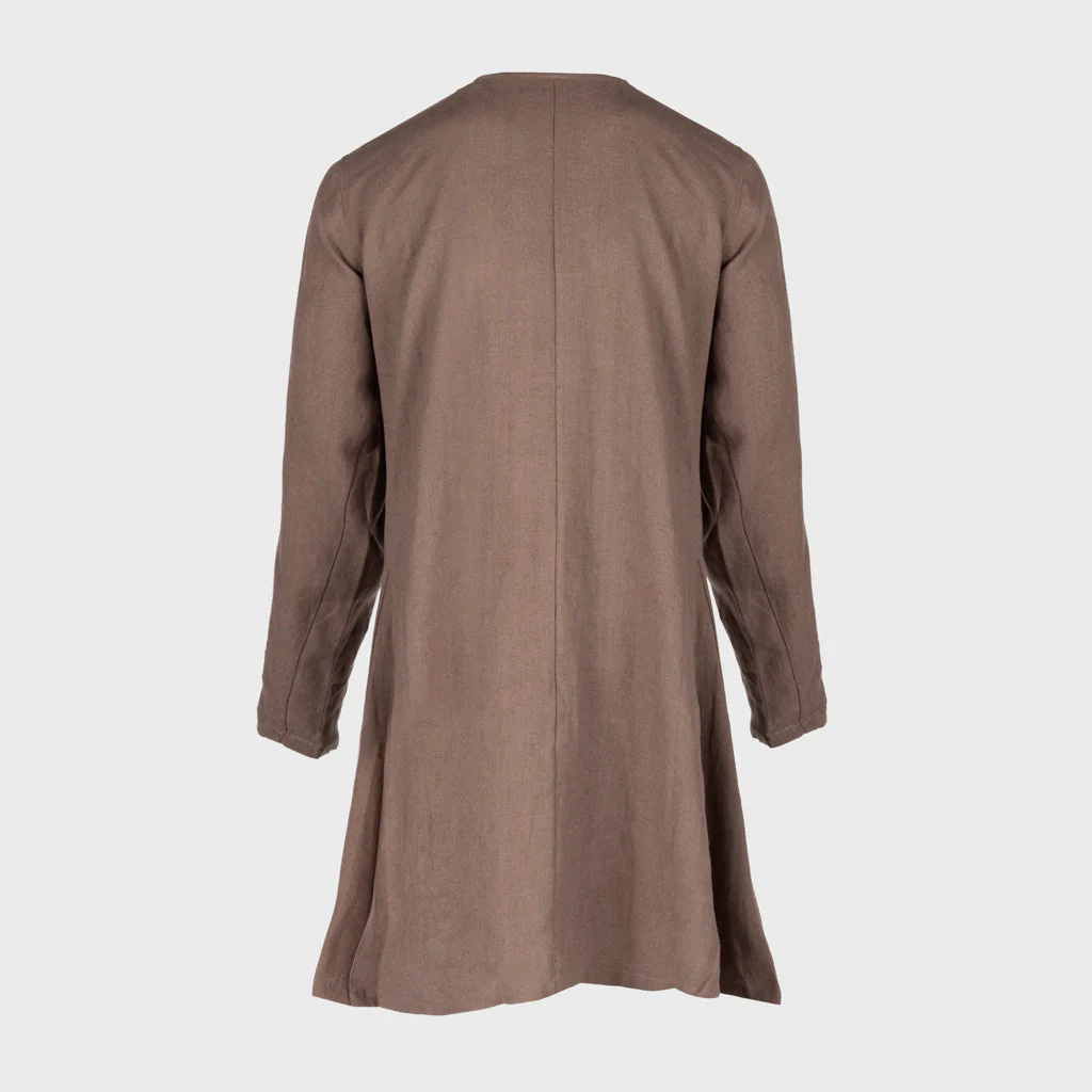 Viking Linen Tunic, Brown - Image 4
