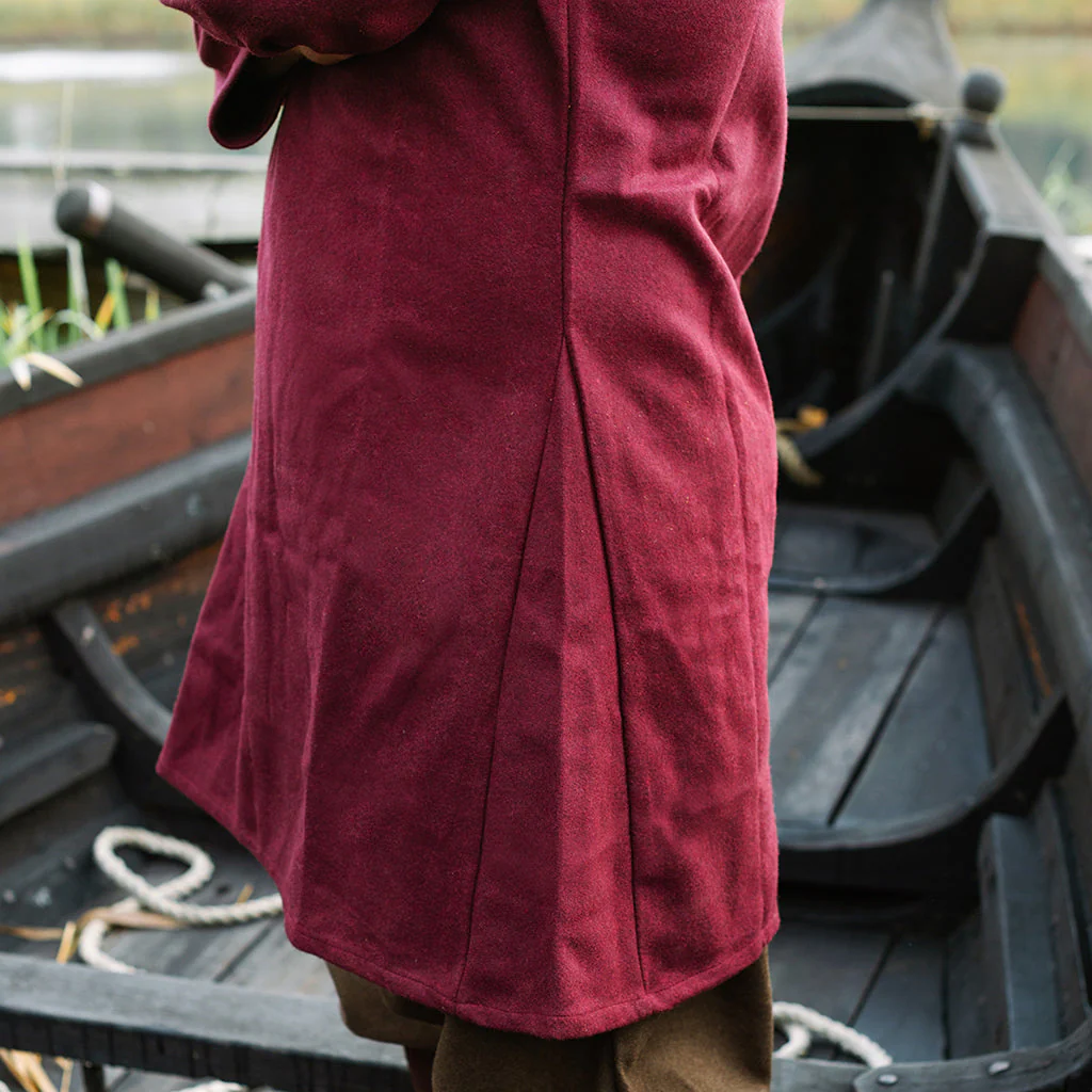 Viking Wool Tunic, Red - Image 4