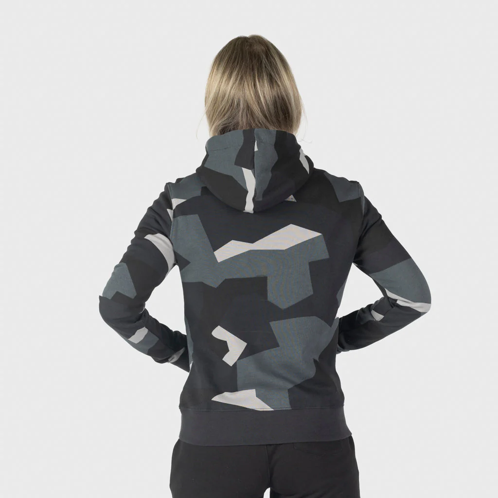 Women's Premium Hoodie, Shieldmaiden, M90 Grey Camo - Image 2