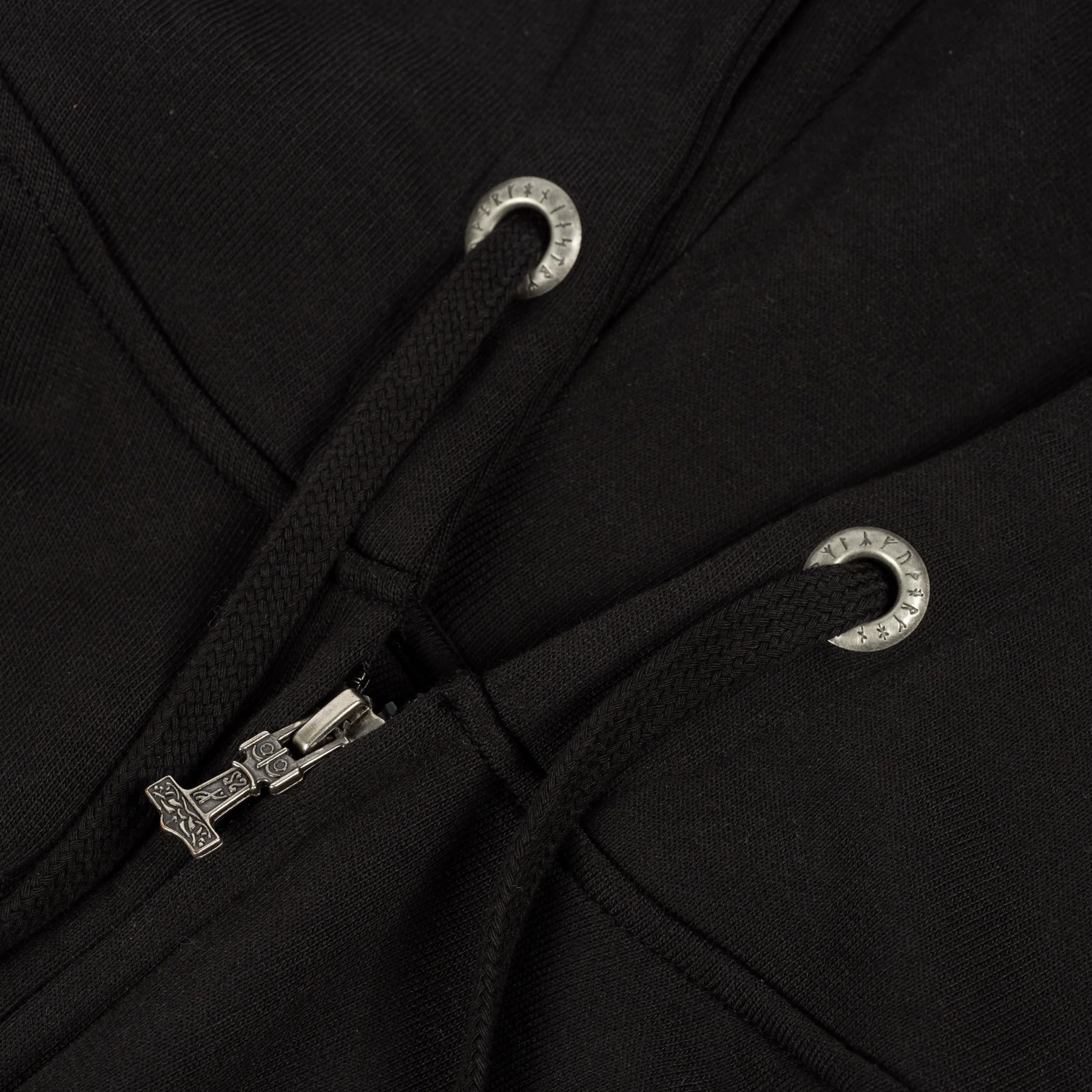 Women's Premium Zip Hoodie, Gute Stone, Black - Image 4