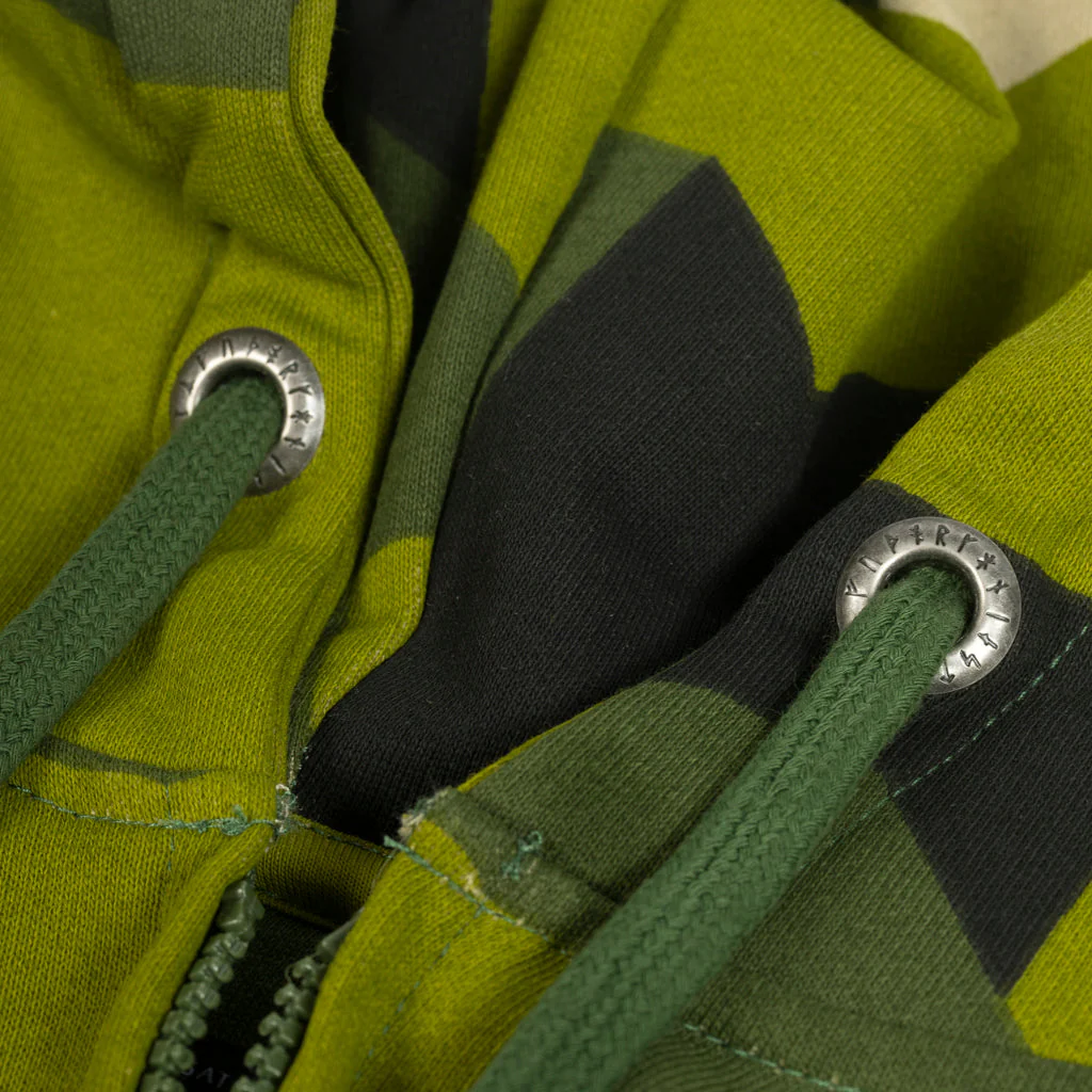 Women's Premium Zip Hoodie, Valkyrie, M90 Green Camo - Image 3
