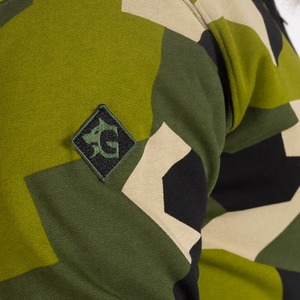 Women's Premium Zip Hoodie, Valkyrie, M90 Green Camo - Image 4